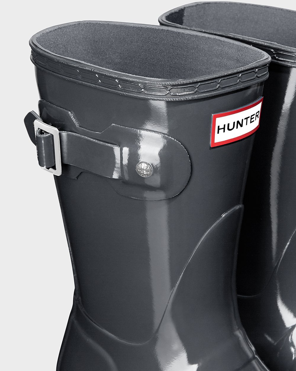 Botas de Lluvia Cortas Hunter Mujer - Original Gloss - Grises - LQGNUHD-23